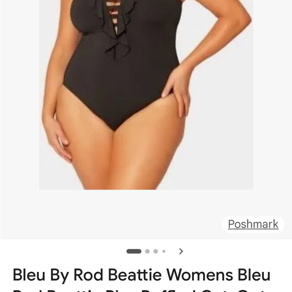 NWT—-Bleu Rod Beattie Black Swimsuit - Picture 2 of 8